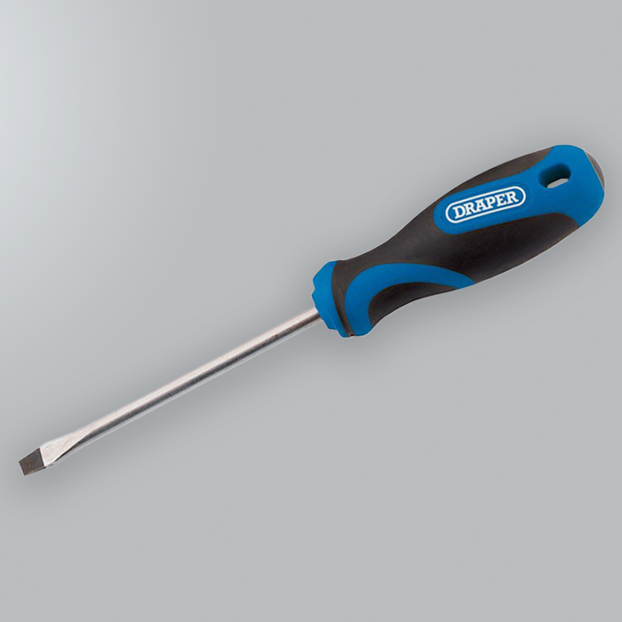 Soft Grip Slotted Screwdriver- 5x 100mm (266-262)  Soft Grip Slotted Screwdriver- 5x 100mm (266-262)